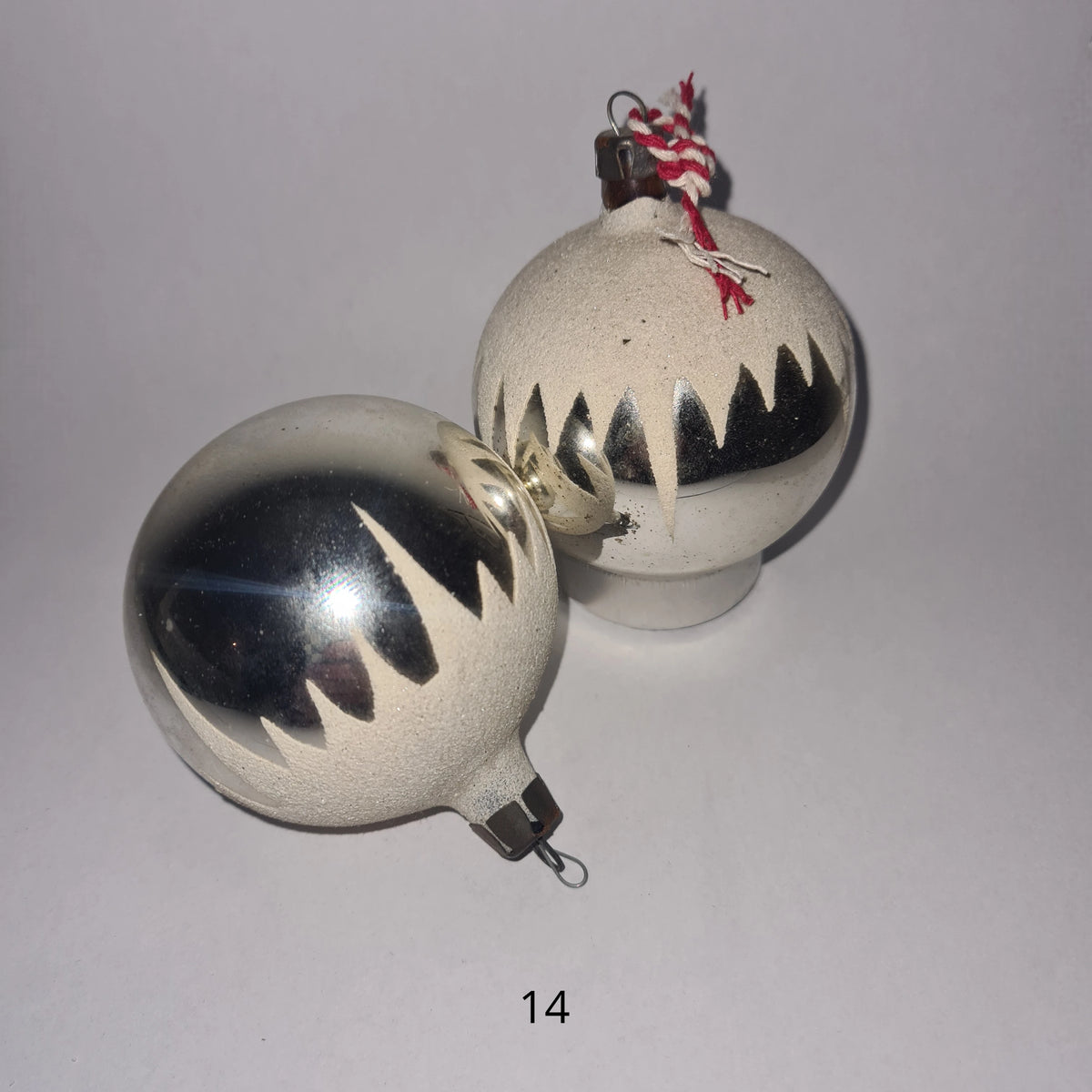 Vintage kerstornamenten