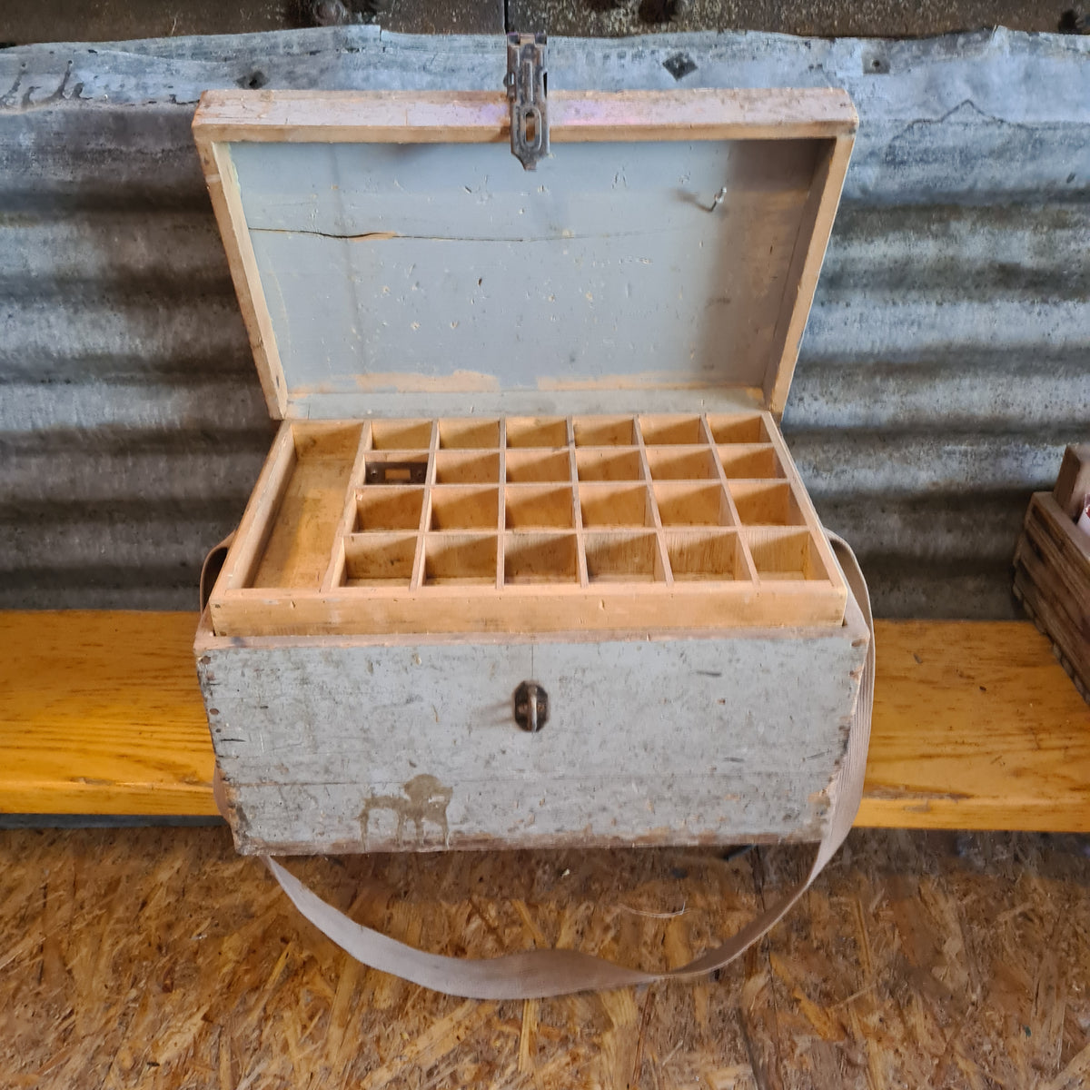 Houten timmermans kist uit Frankrijk