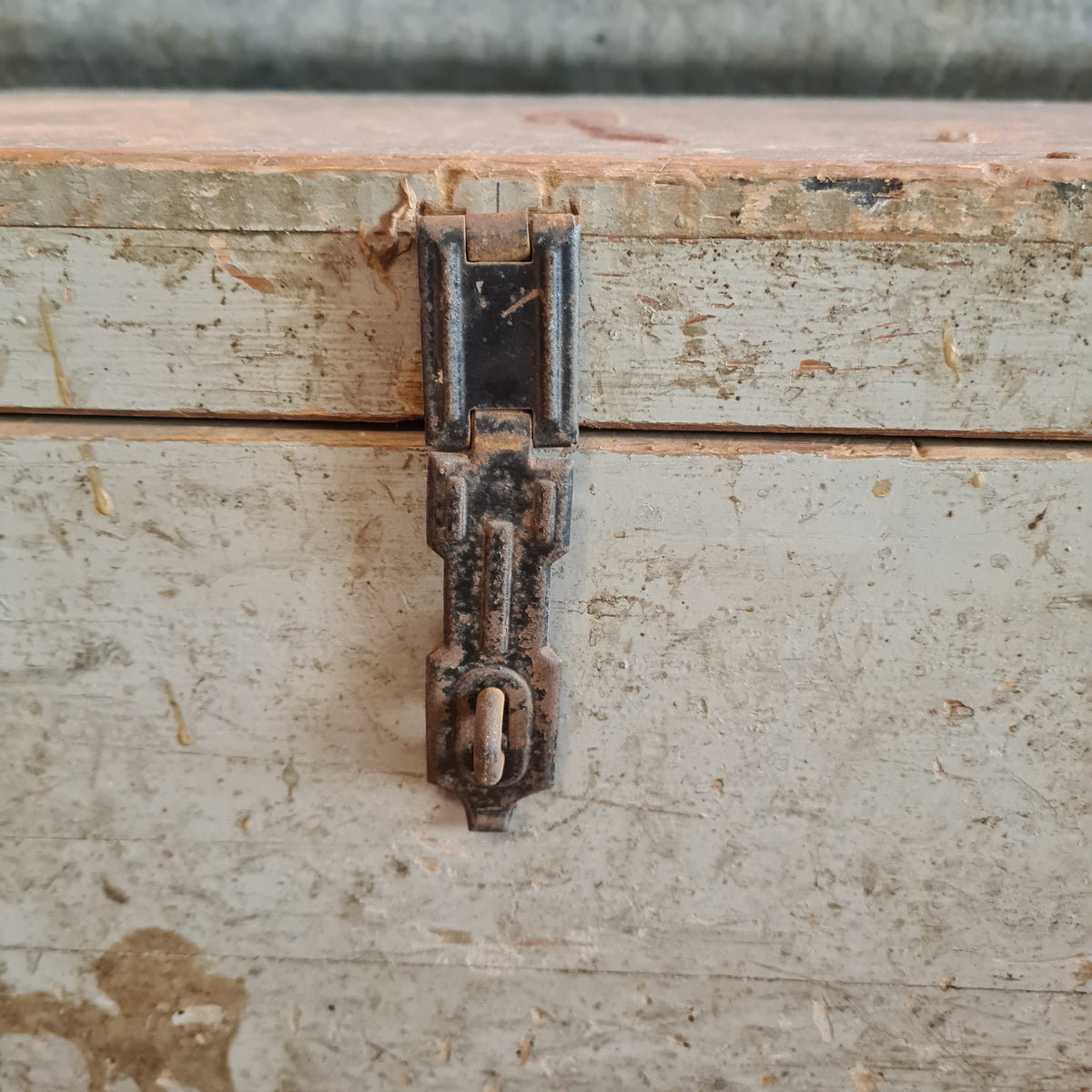 Houten timmermans kist uit Frankrijk