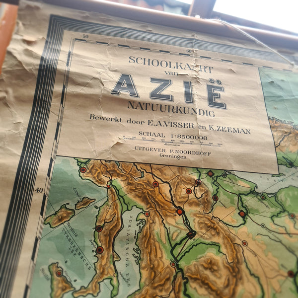 Topografische schoolkaarten; Azië