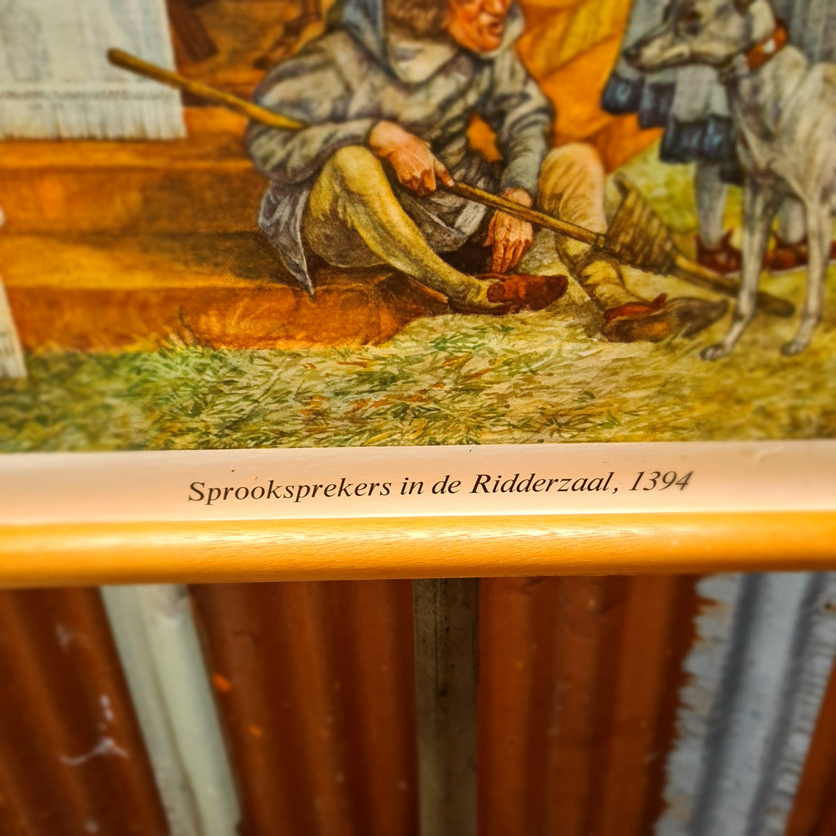 Geschiedenis schoolkaarten: Sprooksprekers in de Ridderzaal 1394