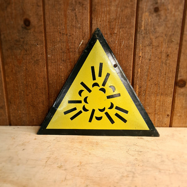 Emaille waarschuwingsbord "explosie"