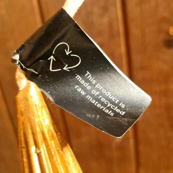 Gouden kerstboom kaars voor buiten gebruik