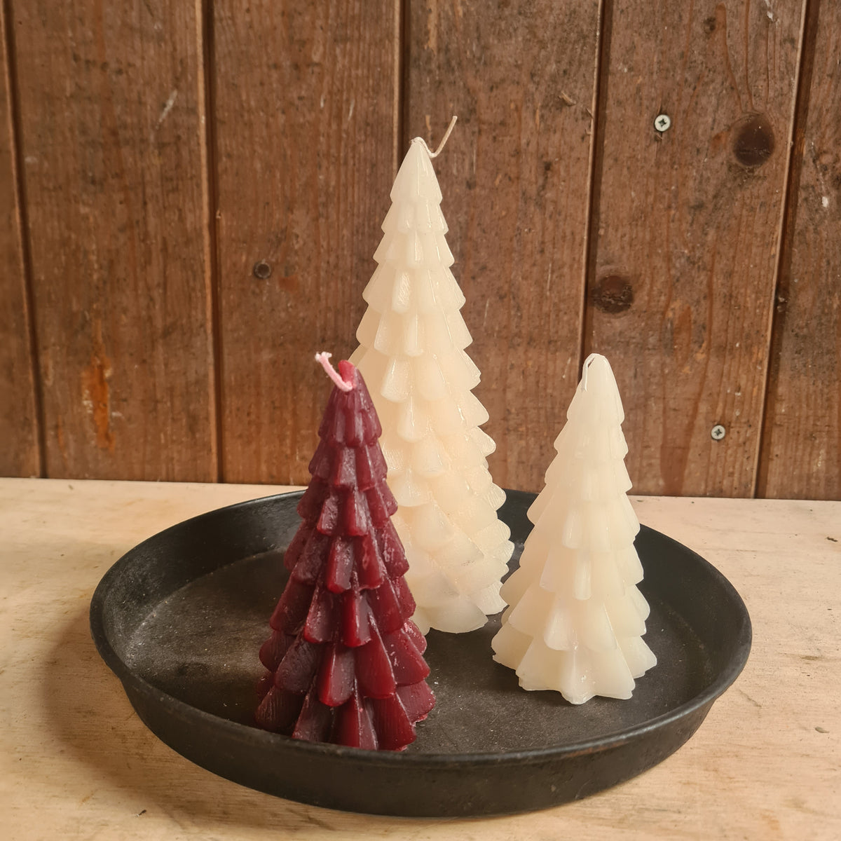 Kerstboomkaarsen set van 3 stuks