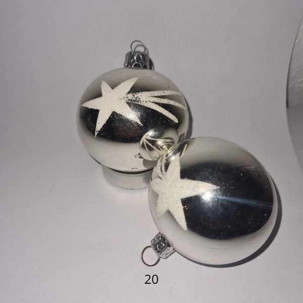 Vintage kerstornamenten