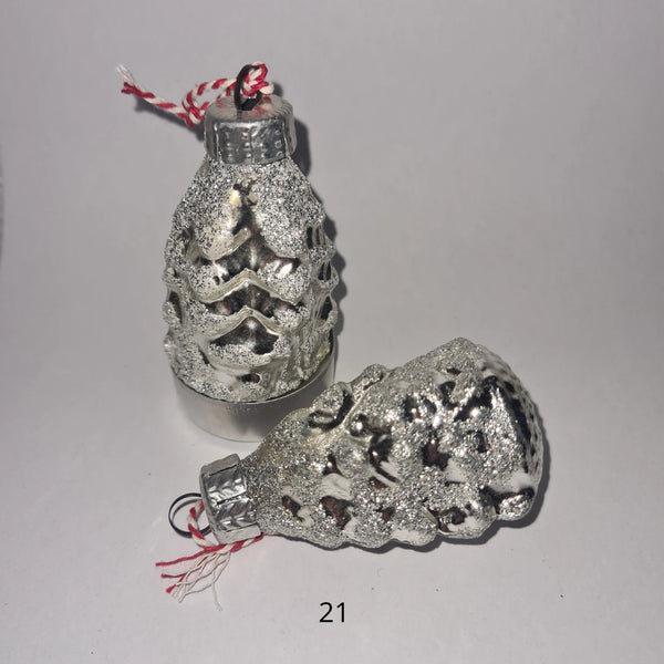 Vintage kerstornamenten