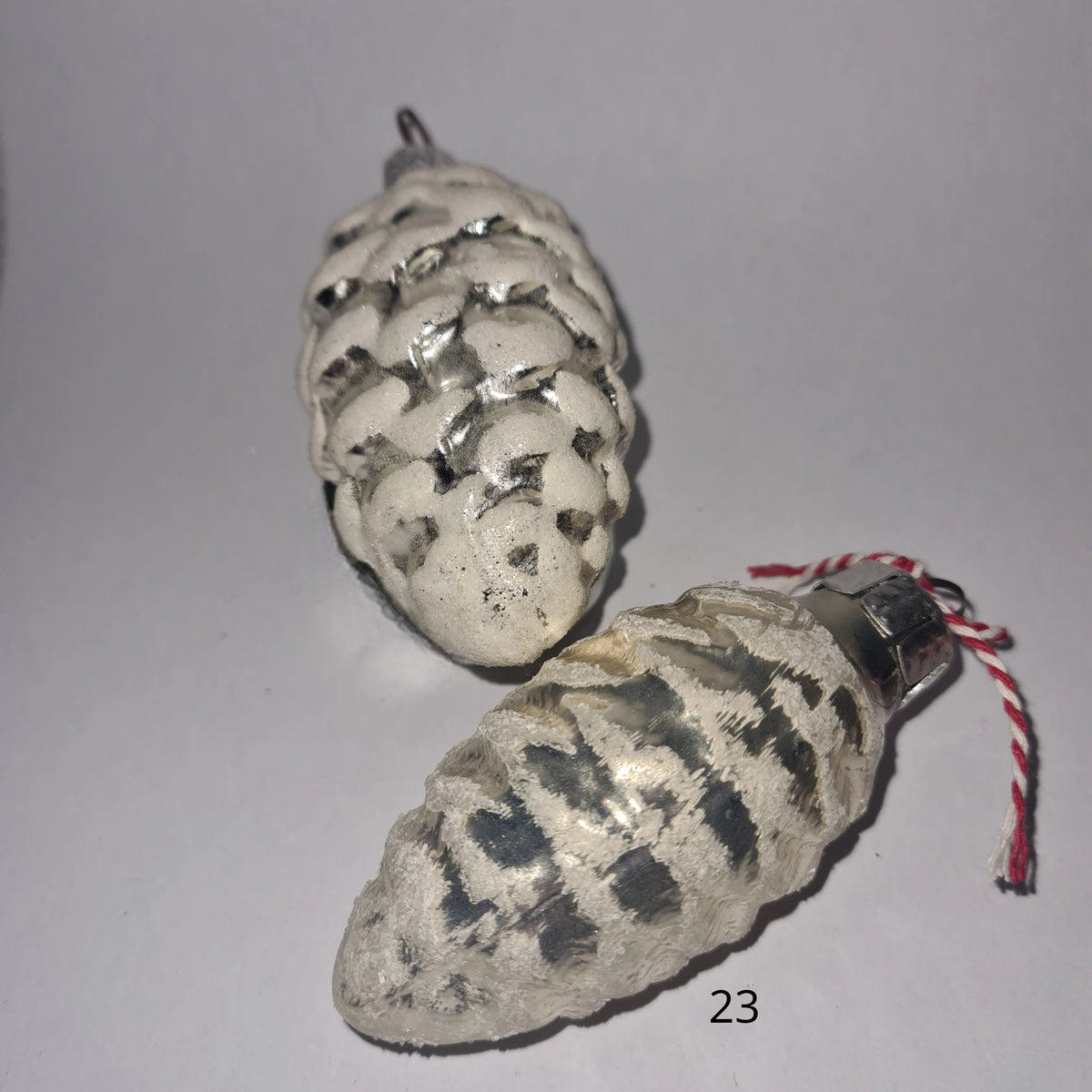 Vintage kerstornamenten