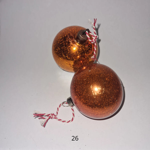 Vintage kerstornamenten