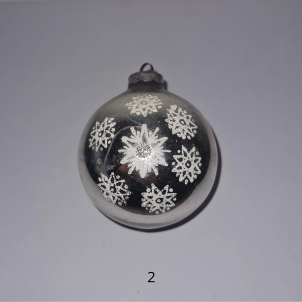 Vintage kerstornamenten