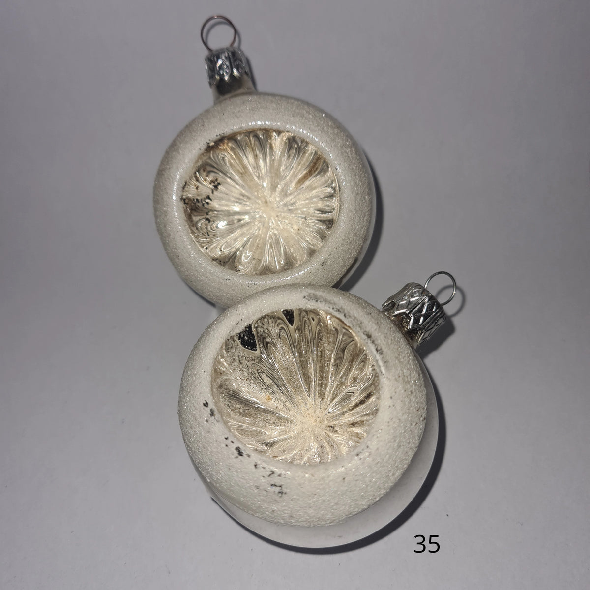 Vintage kerstornamenten