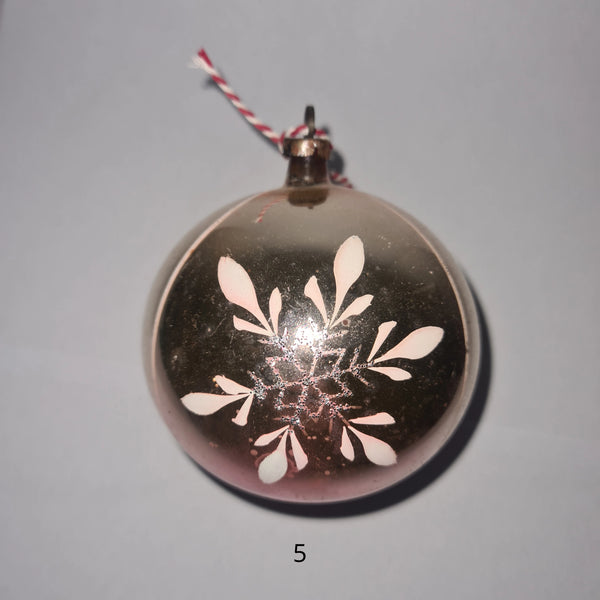 Vintage kerstornamenten