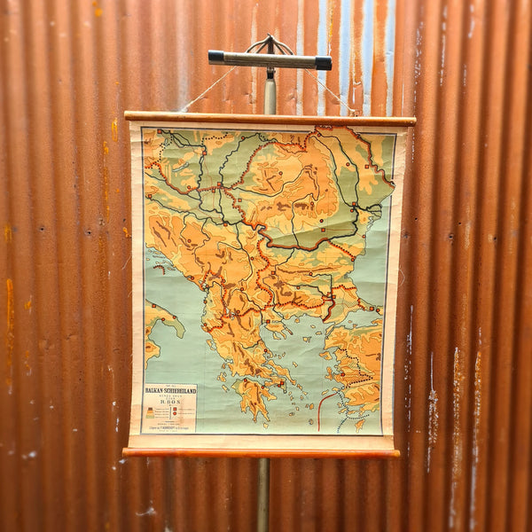 Topografische schoolkaarten; Balkan-Schiereiland