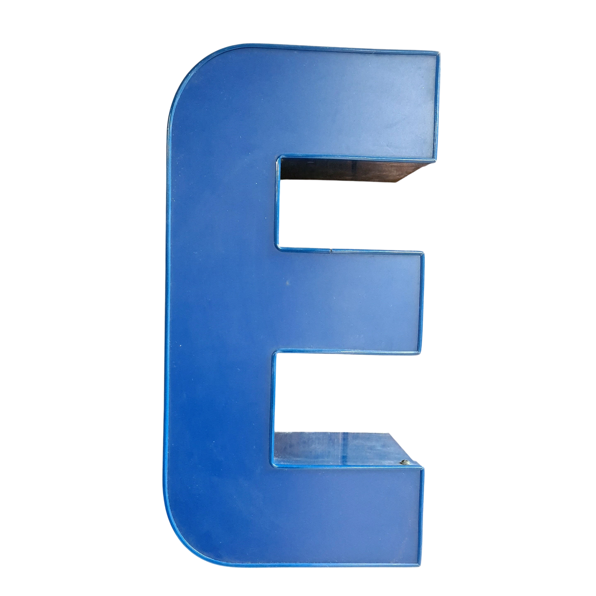 E Led letter in mat blauw