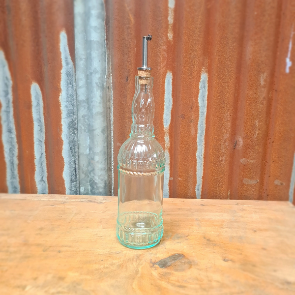 Fles Assisi van gerecycled glas, inclusief schenktuit
