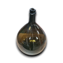 Vieille bouteille de fermentation ambrée. VÉRIFIEZ S'IL EN RESTE 2 avec le goulot cassé.