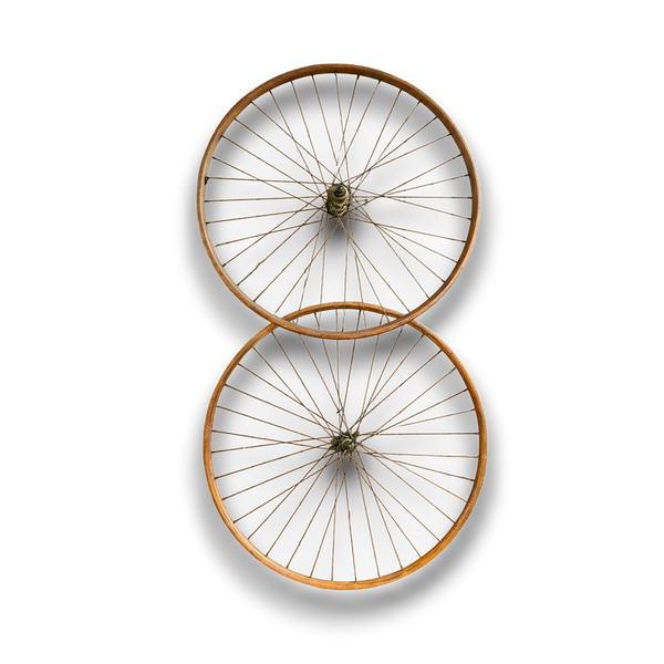 Set Houten Racefietswielen – Klassieke elegantie