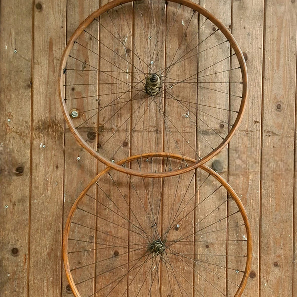Set Houten Racefietswielen – Klassieke elegantie