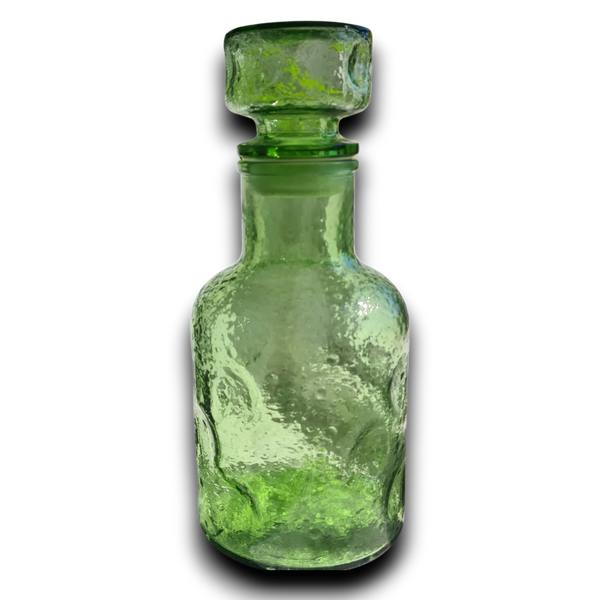 Karaf met stop van geknepen Empoli glas