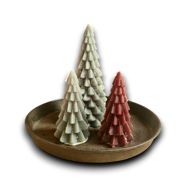 Kerstboomkaarsen set van 3 stuks
