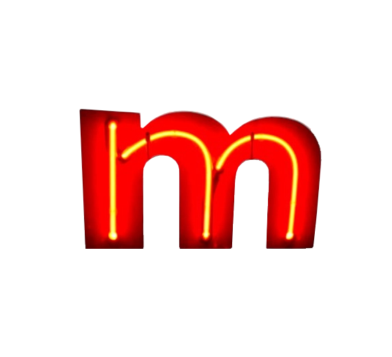 A Neon letter in rood