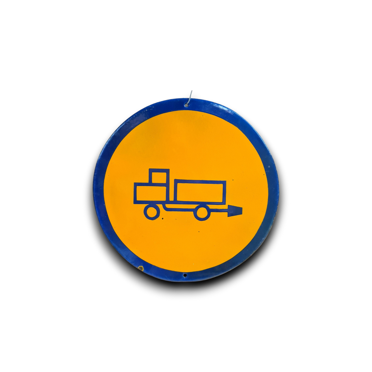 Emaille bord "vrachtwagen"