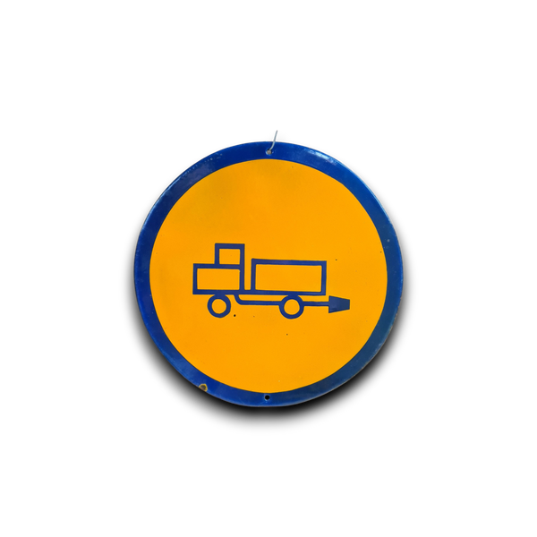 Emaille bord "vrachtwagen"