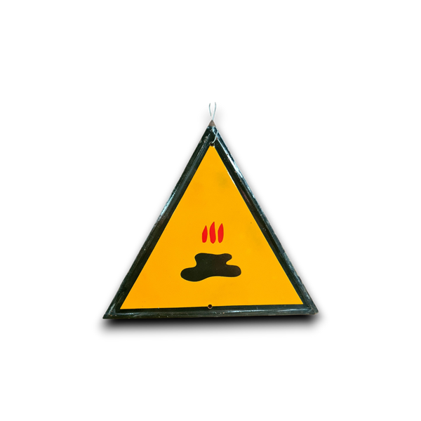 Emaille waarschuwingsbord "vuurtje" (kopie)