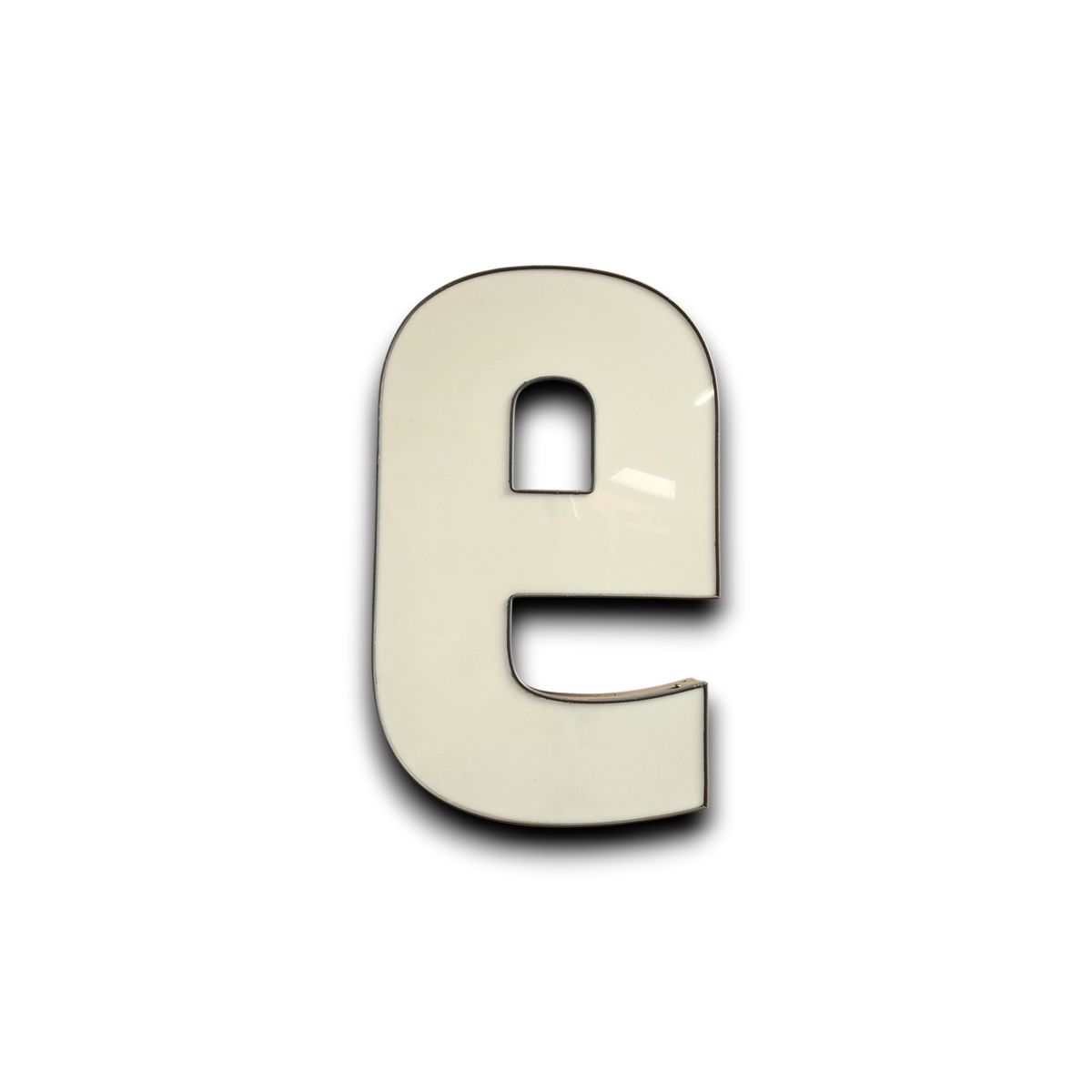 E Led letter in wit/grijs