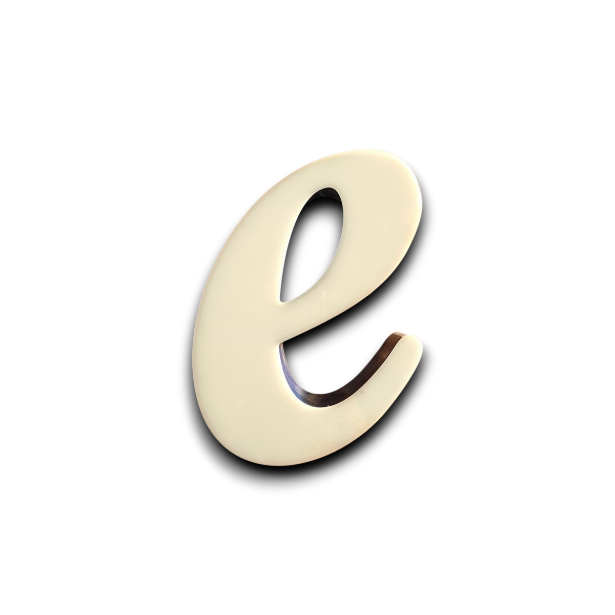 e kleine led letter cursief wit/blauw