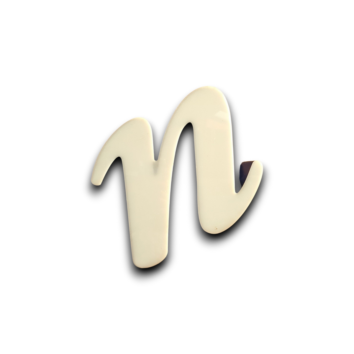 e kleine led letter cursief wit/blauw