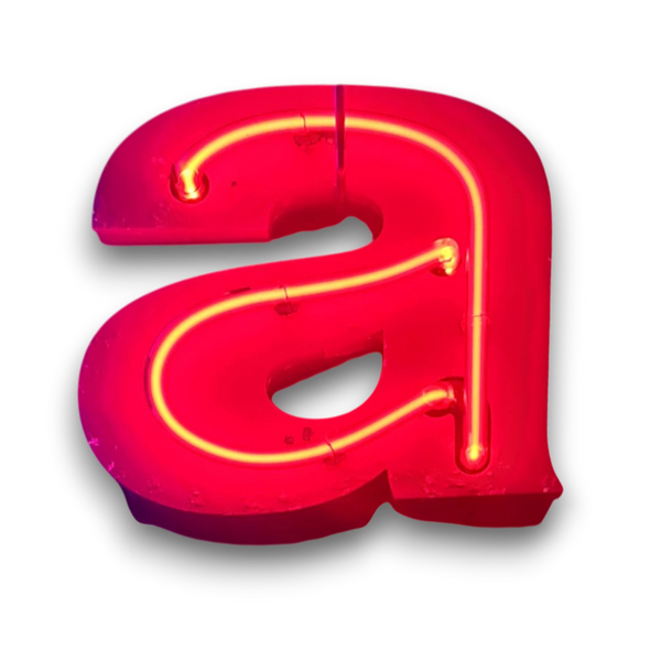 A Neon letter in rood