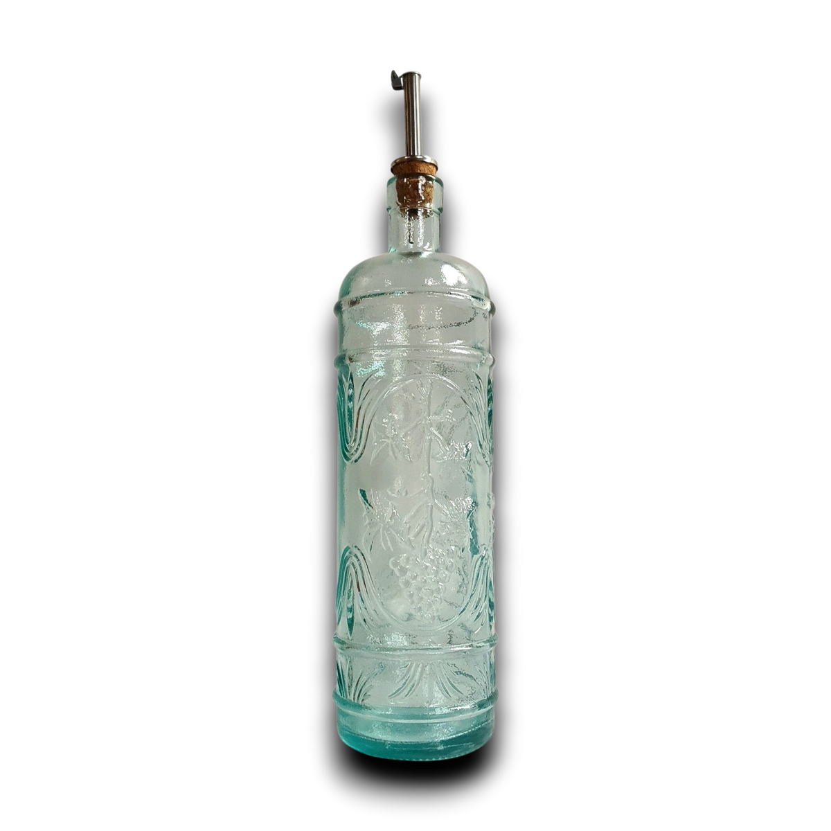 Fles Santiago van gerecycled glas, inclusief schenktuit