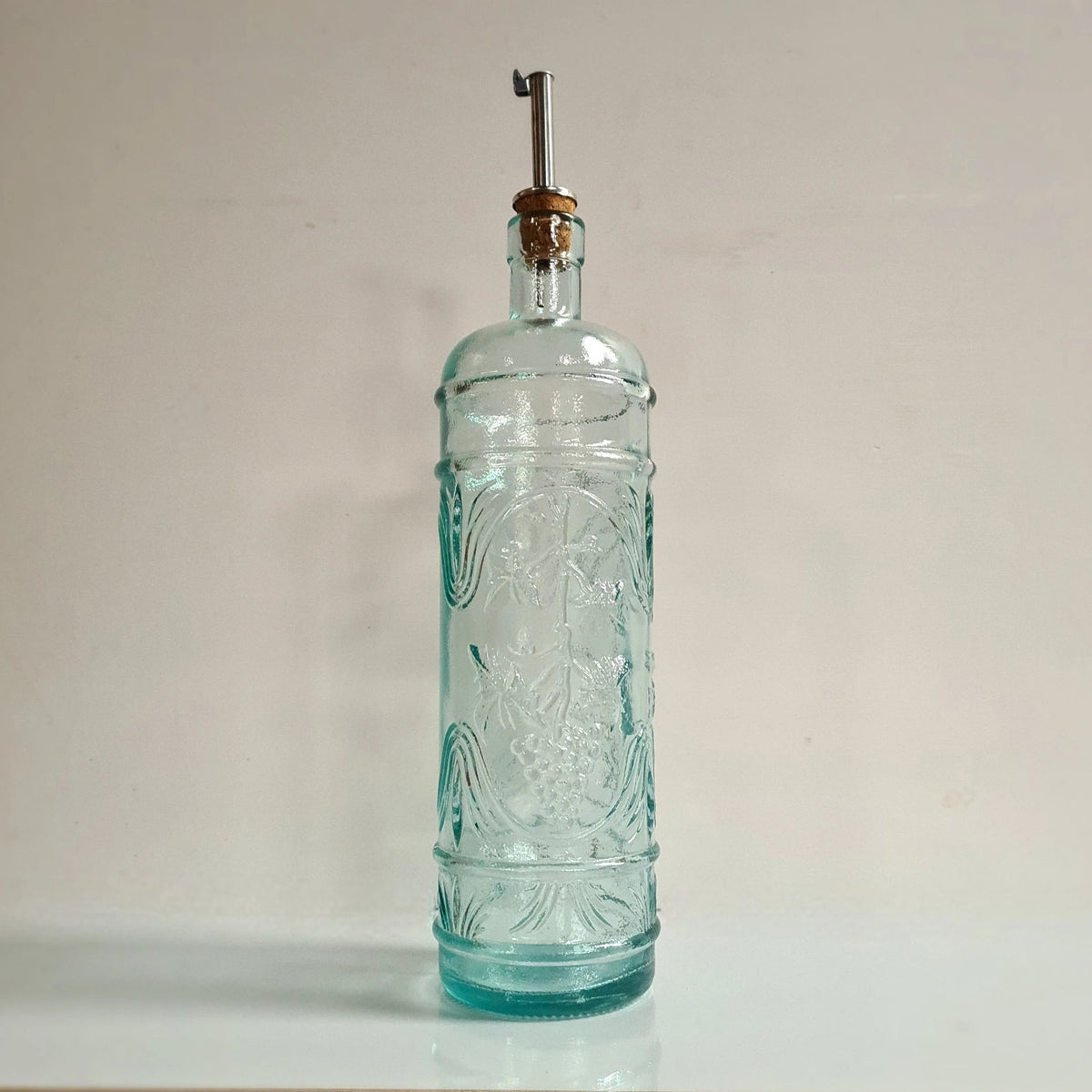 Fles Santiago van gerecycled glas, inclusief schenktuit