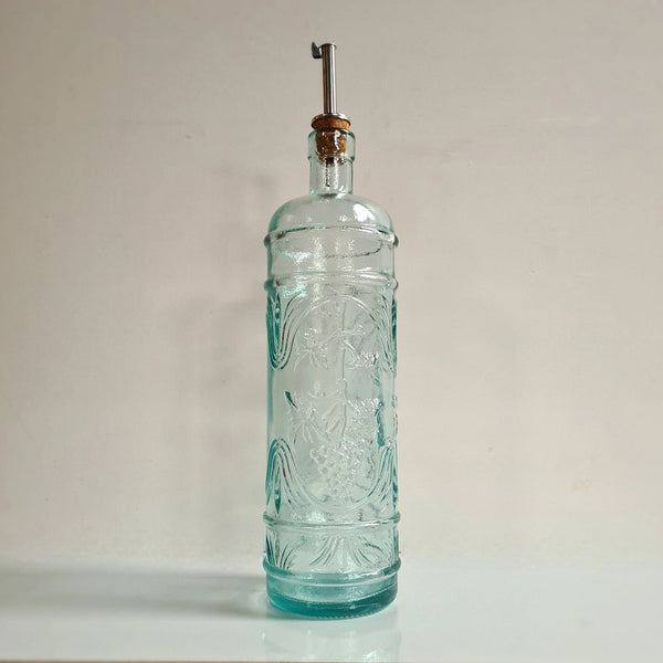 Fles Santiago van gerecycled glas, inclusief schenktuit