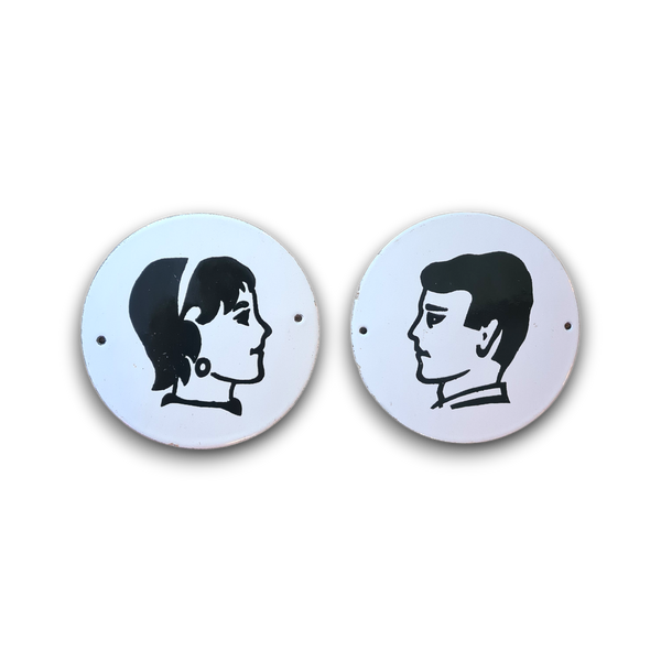 Emaille bordjes (set)