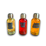 Huile de bain naturelle Wellmark à la formule nourrissante : trois flacons d'huile de bain.