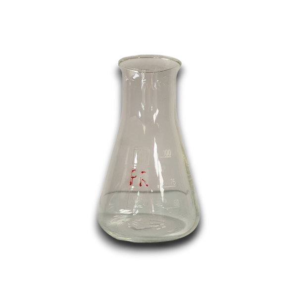 Laboratorium glas, erlenmeyer wijdhals  100ml