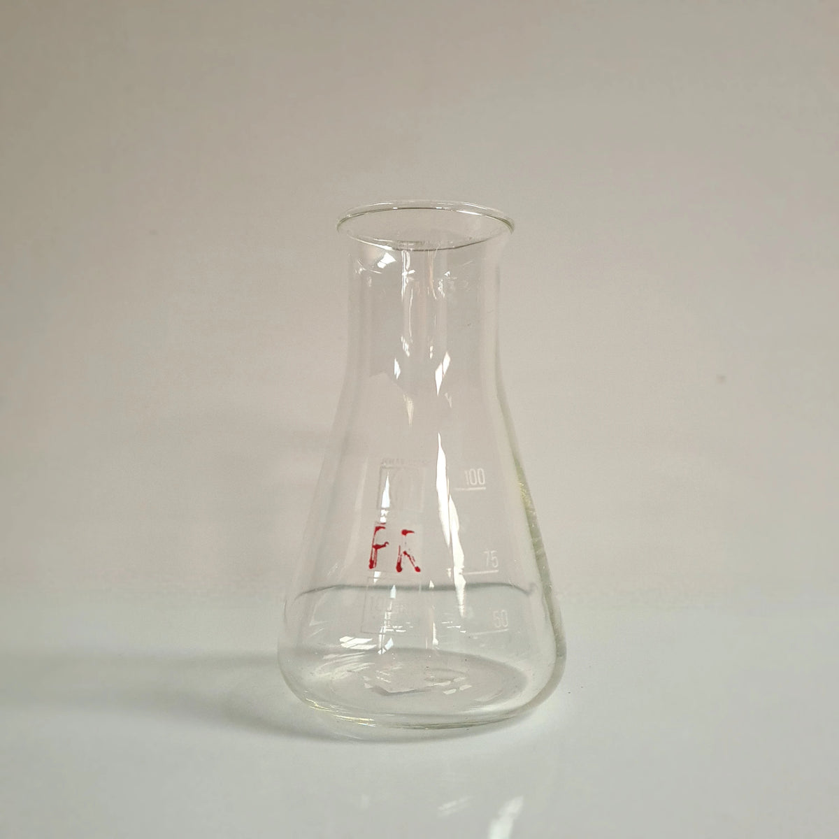 Laboratorium glas, erlenmeyer wijdhals  100ml