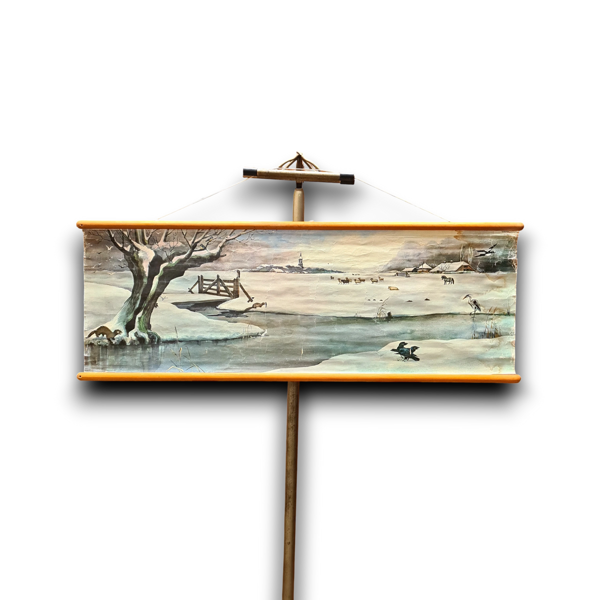 Schoolkaart: Winter van W.G.van der Hulst