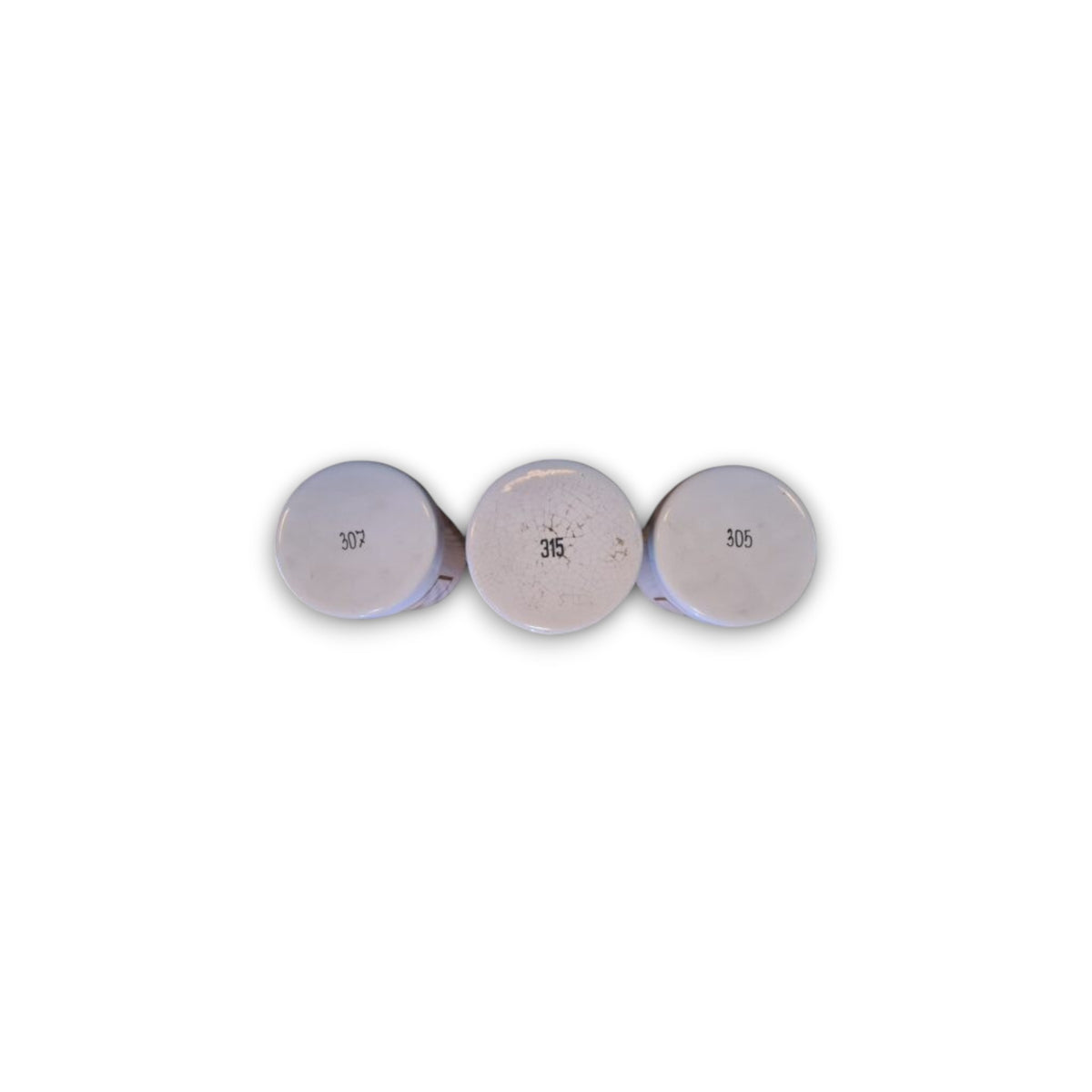 Set van 3 zalfpotten