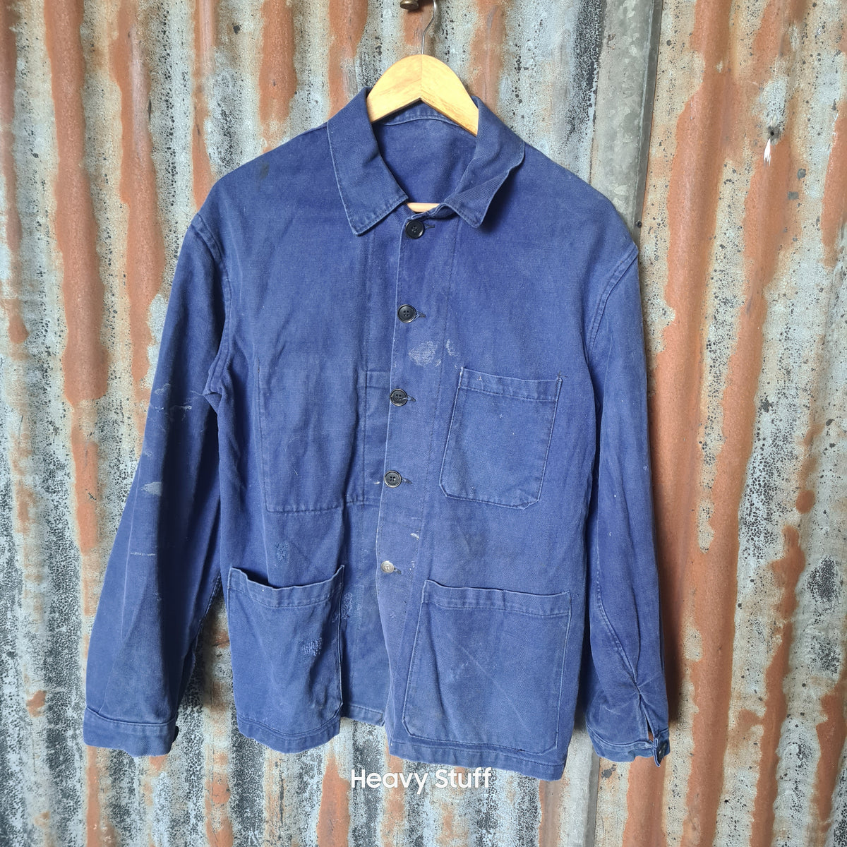 Vintage Frans Werkjasje – Bleu de Travail
