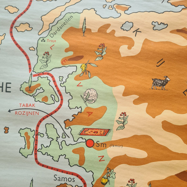 Topografische schoolkaarten; Griekenland, Albanië en Turkije