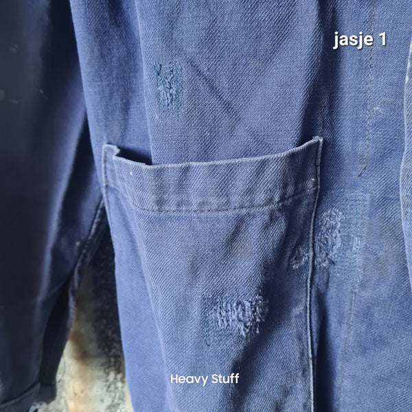 Vintage Frans Werkjasje – Bleu de Travail