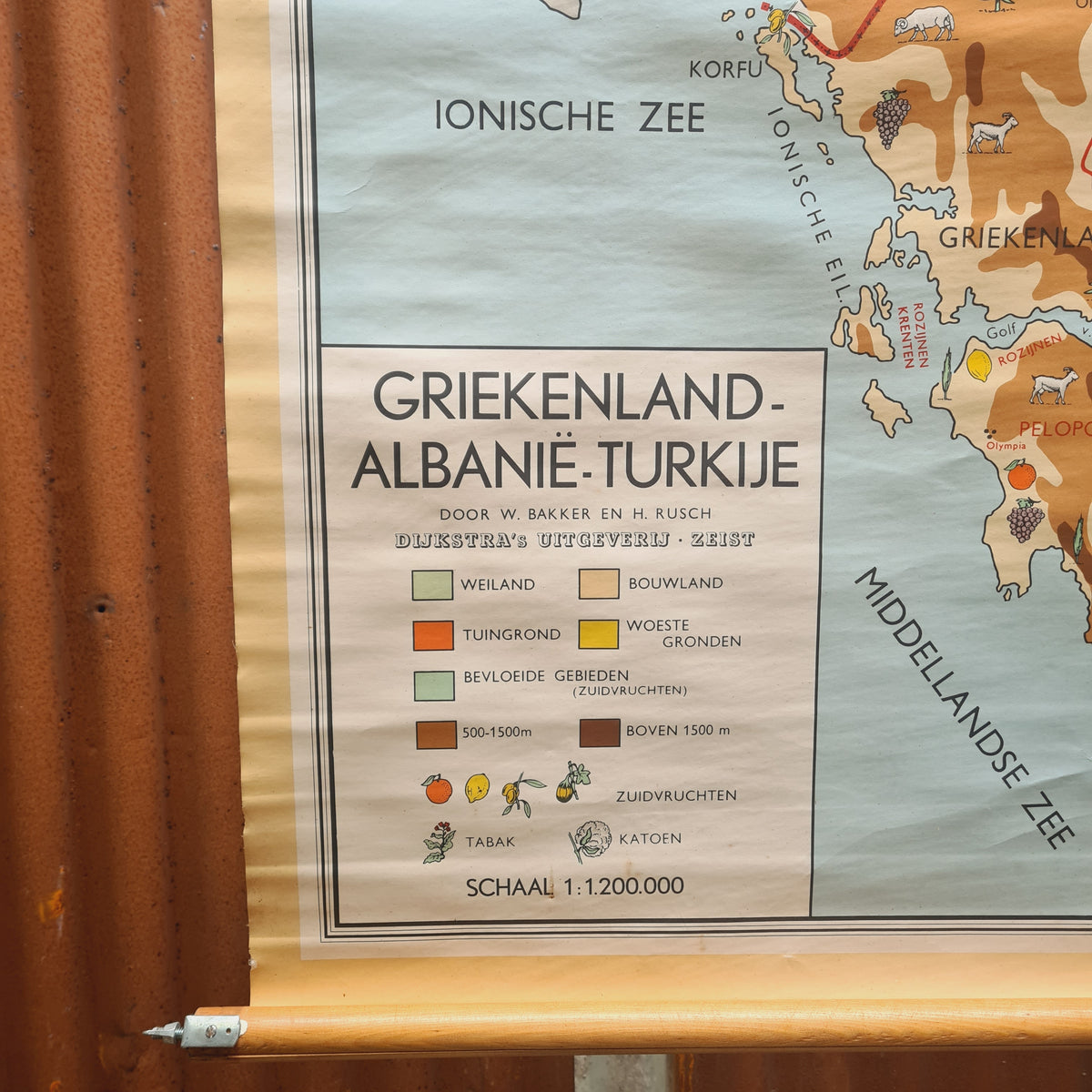 Topografische schoolkaarten; Griekenland, Albanië en Turkije