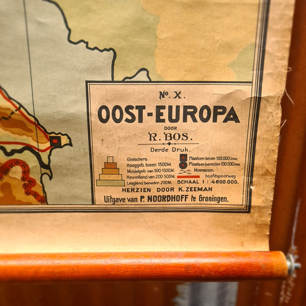 Topografische schoolkaarten; Oost-Europa