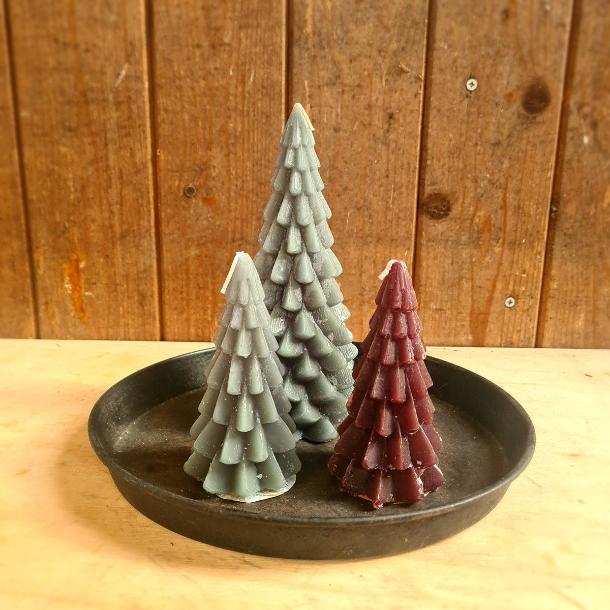 Kerstboomkaarsen set van 3 stuks