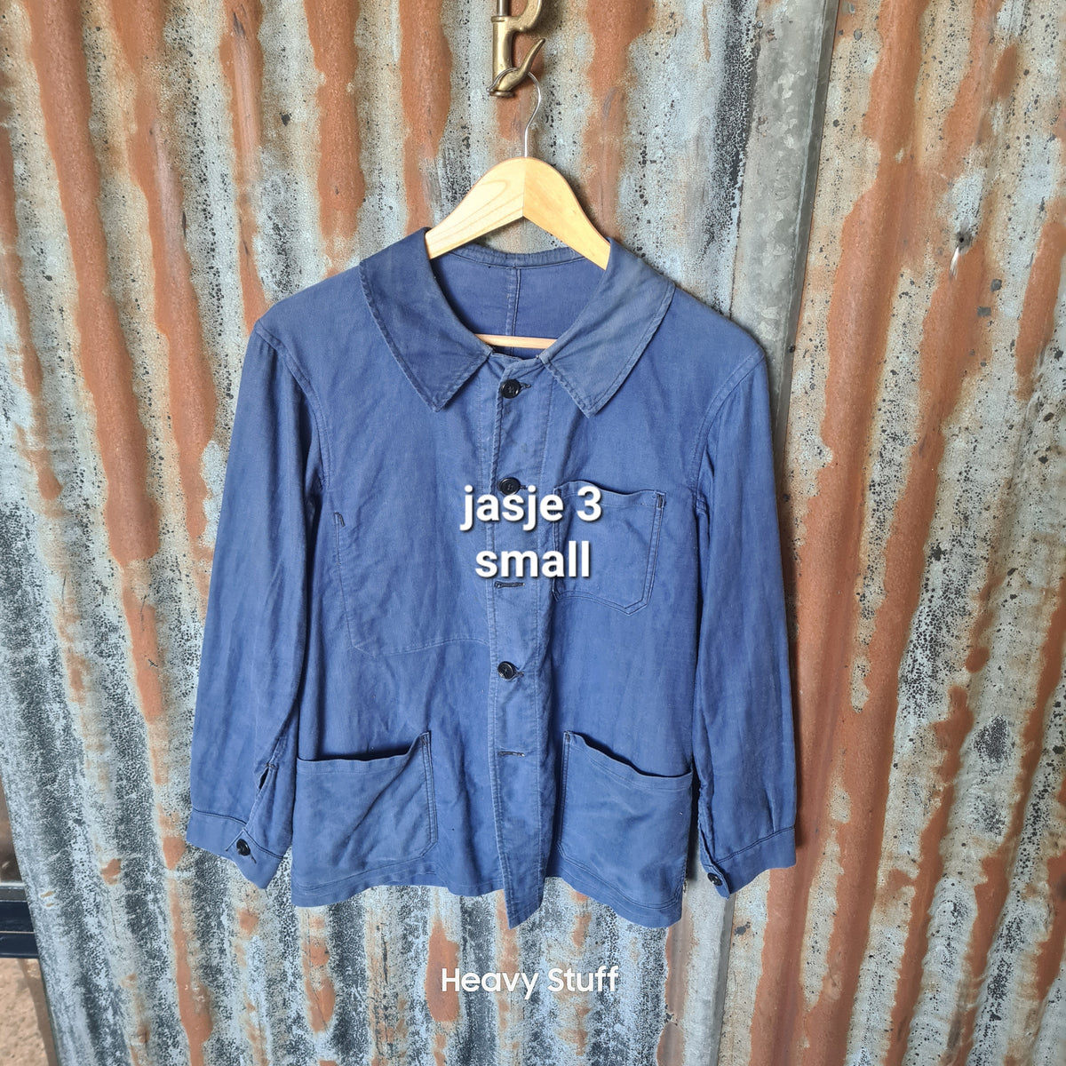 Vintage Frans Werkjasje – Bleu de Travail