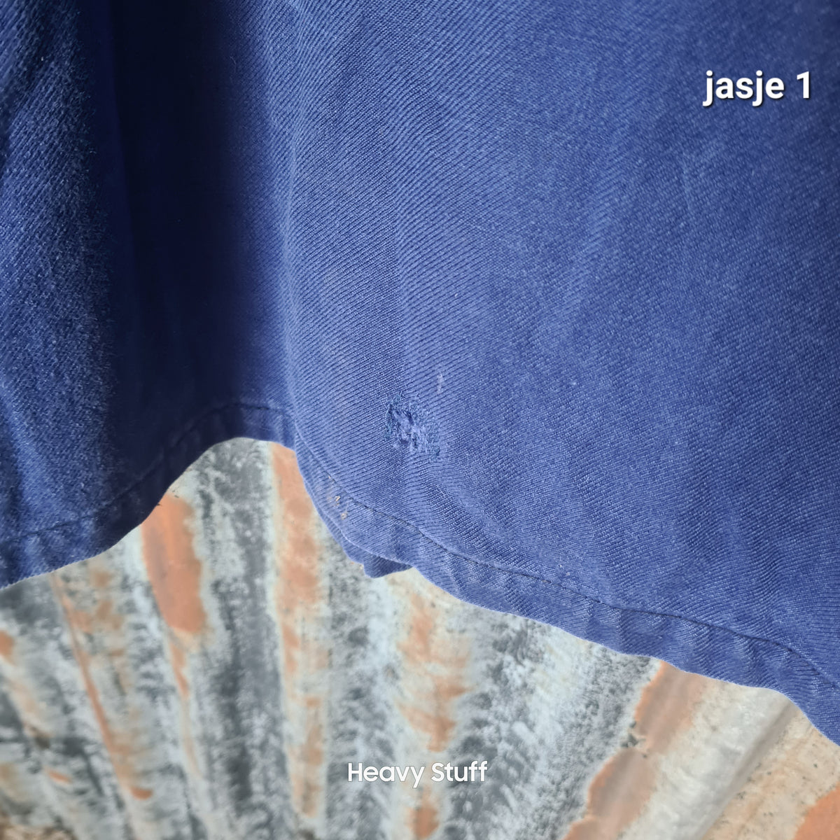 Vintage Frans Werkjasje – Bleu de Travail