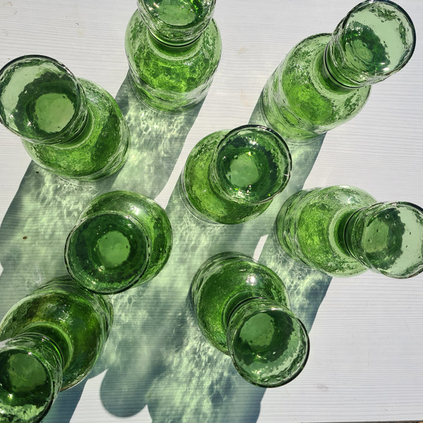 Karaf met stop van geknepen Empoli glas