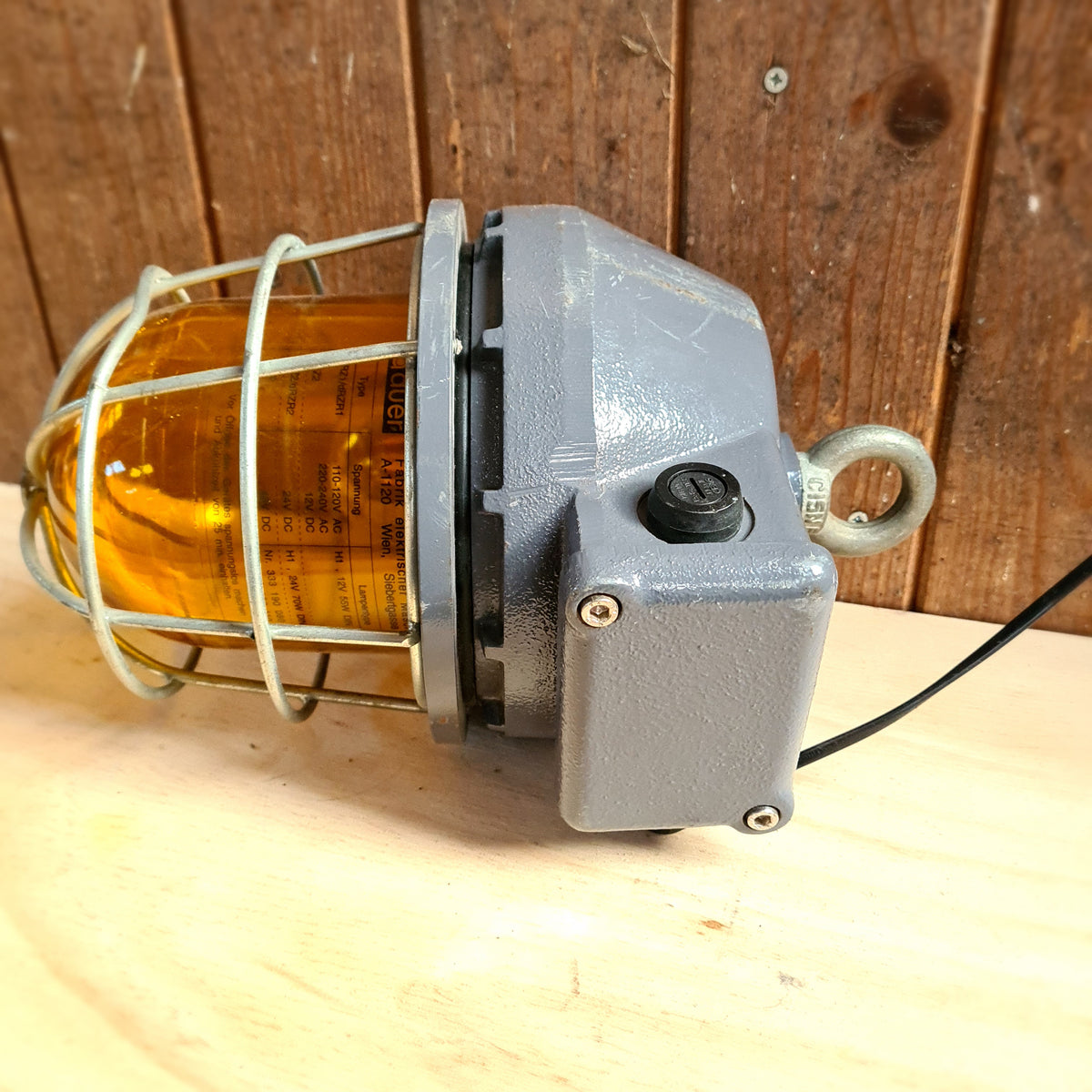 Zware fabriekslamp